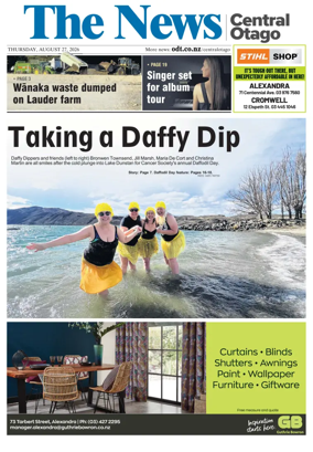 Cover of Central Otago News