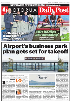Cover of Rotorua Daily Post