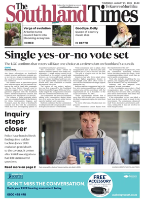 Cover of The Southland Times
