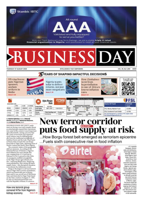 Cover of Business Day (Nigeria)