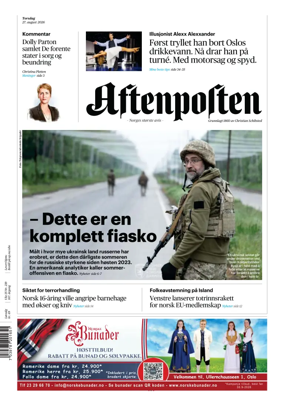 Cover of Aftenposten