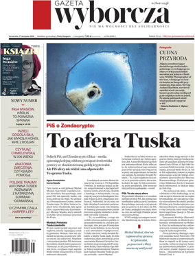 Cover of Gazeta Wyborcza Stoleczna