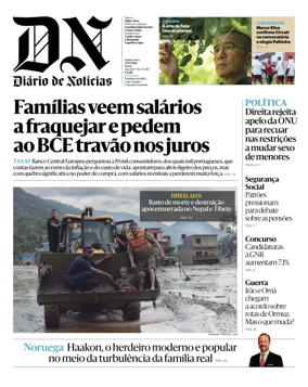 Cover of Diario de Noticias