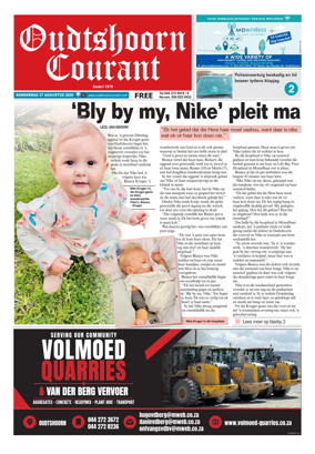 Cover of Oudtshoorn Courant