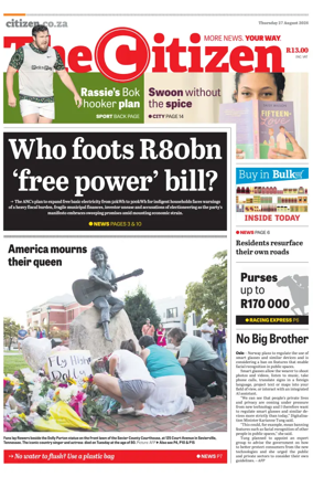 Cover of The Citizen (KZN)