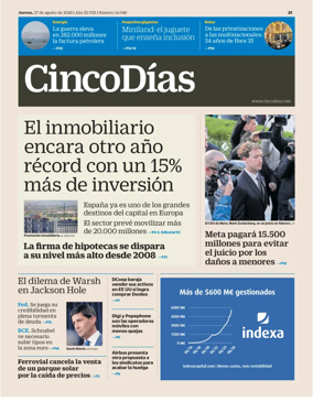 Cover of Cinco Dias