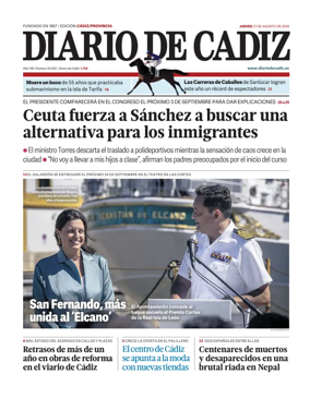 Cover of Diario de Cadiz