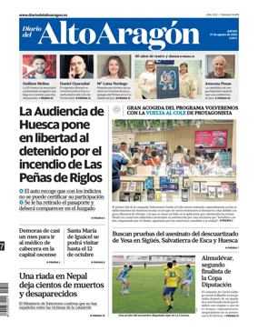 Cover of Diario del Alto Aragon