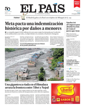 Cover of EL PAIS primera edicion