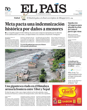 Cover of EL PAIS Valencia