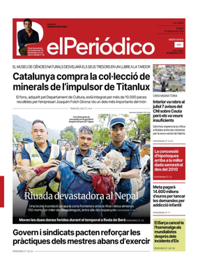 Cover of El Periodico - Catala