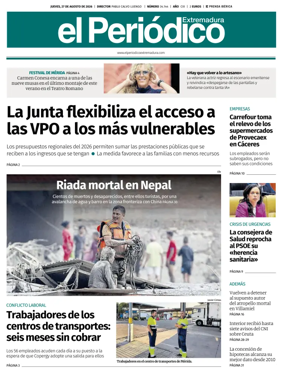 Cover of El Periodico Extremadura