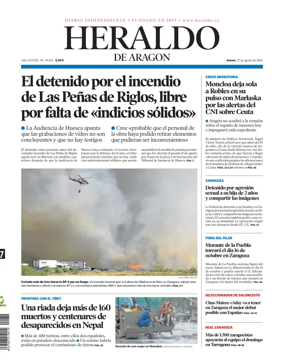 Cover of Heraldo de Aragon