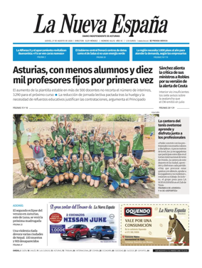Cover of La Nueva Espana (Oviedo)
