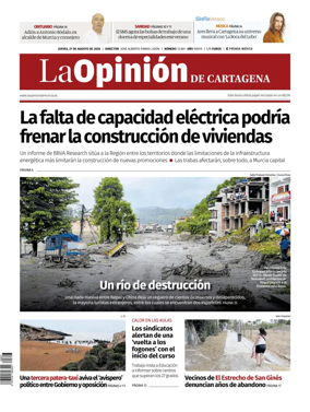 Cover of La Opinion de Murcia (Cartagena)