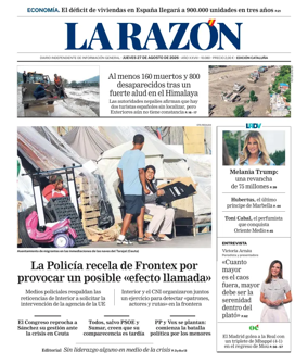 Cover of La Razon (Cataluna)