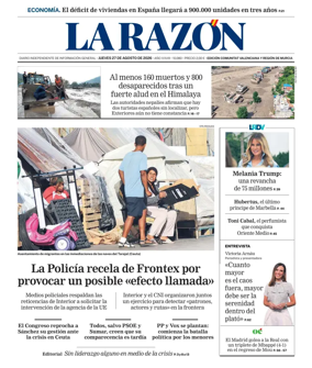 Cover of La Razon (Levante)