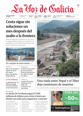 Cover of La Voz de Galicia (Barbanza)