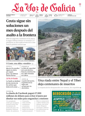 Cover of La Voz de Galicia (Carballo)