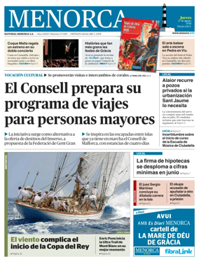 Cover of Menorca Diario Insular