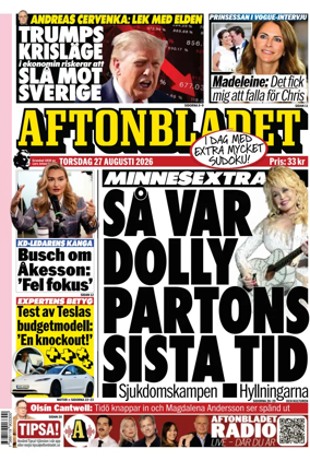 Cover of Aftonbladet