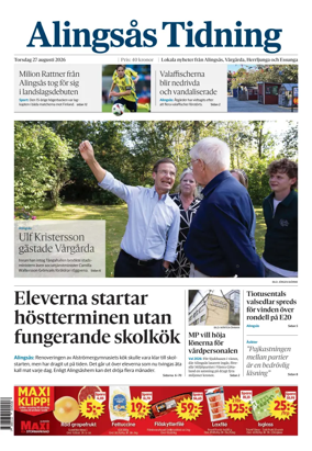 Cover of Alingsas Tidning