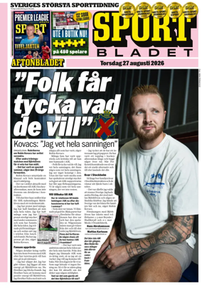 Cover of Sportbladet