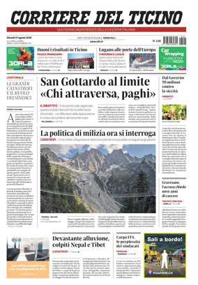 Cover of Corriere del Ticino
