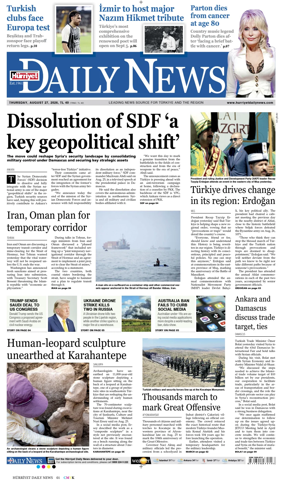 Cover of Hurriyet Daily News & Economic Review