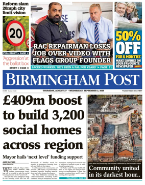 Cover of Birmingham Post