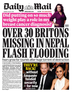 Cover of Daily Mail