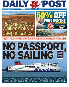 Cover of Daily Post (North Wales)