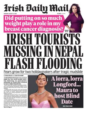 Cover of Irish Daily Mail