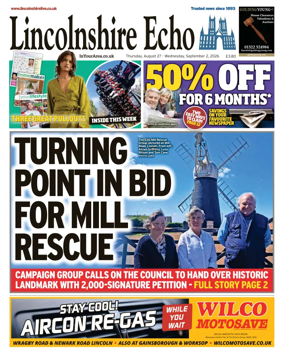 Cover of Lincolnshire Echo