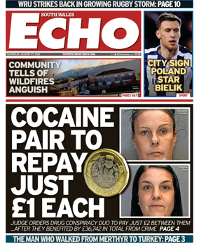 Cover of South Wales Echo