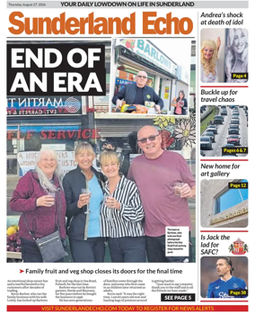 Cover of Sunderland Echo