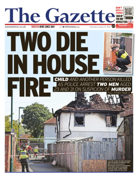 Cover of Teesside Evening Gazette