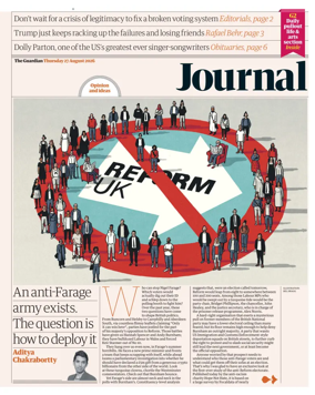 Cover of The Guardian e-paper Journal