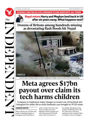 Cover of The Independent