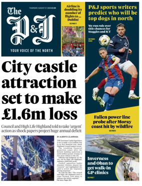 Cover of The Press and Journal (Inverness Highlands and Islands)