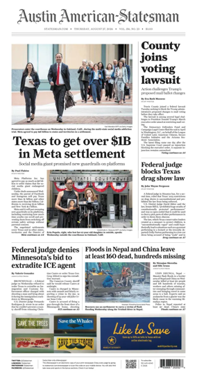 Cover of Austin American-Statesman