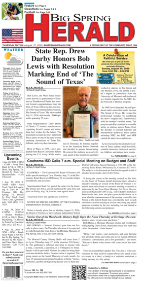 Cover of Big Spring Herald