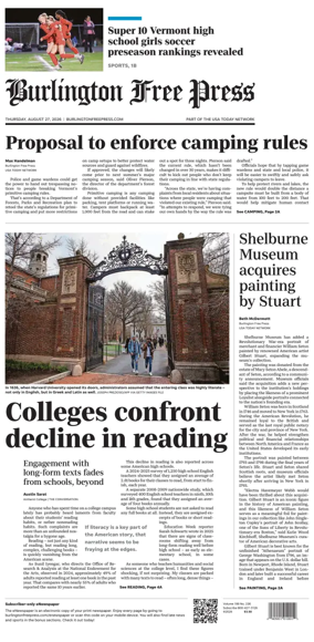Cover of Burlington Free Press
