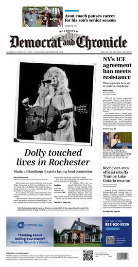 Cover of Democrat and Chronicle