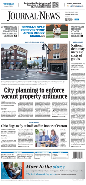 Cover of Hamilton Journal News