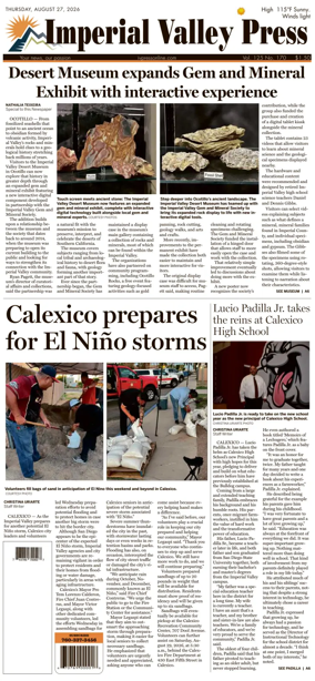 Cover of Imperial Valley Press