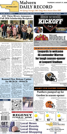 Cover of Malvern Daily Record