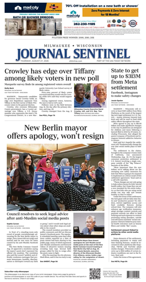 Cover of Milwaukee Journal Sentinel