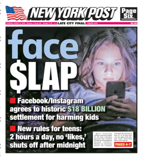 Cover of New York Post