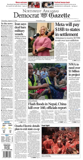 Cover of Northwest Arkansas Democrat-Gazette